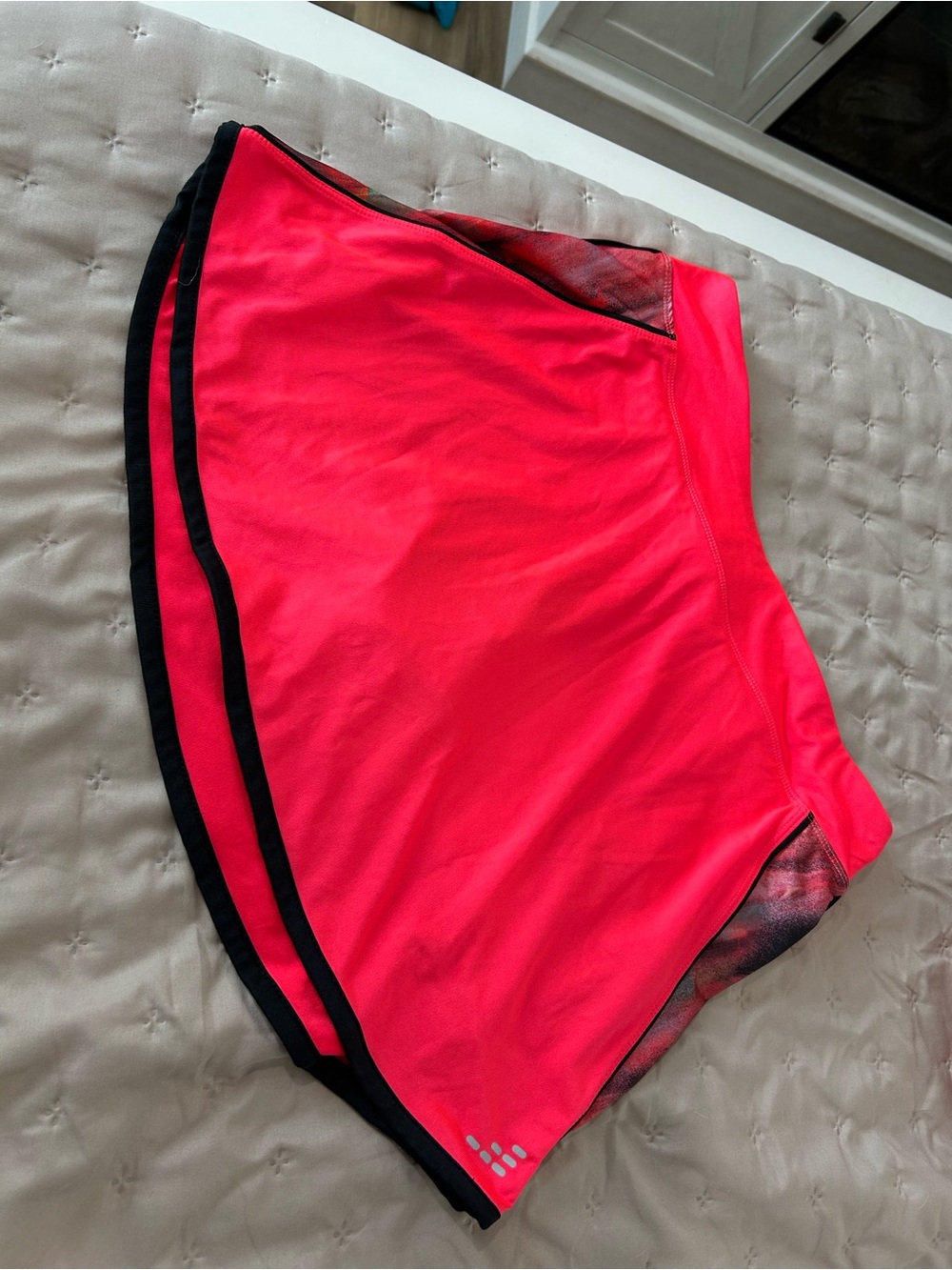 bcg Neon Pink Athletic Skort with Black Trim